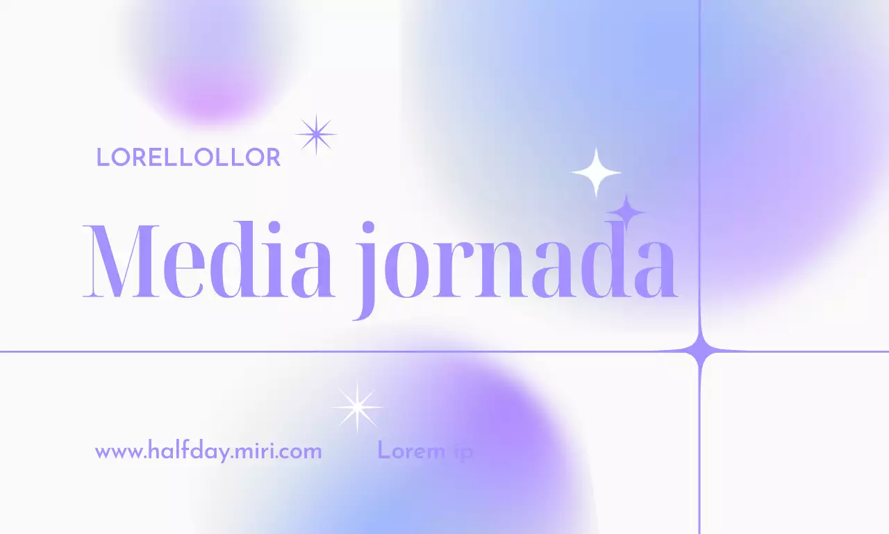 Impresionante diseño con degradados de colores y títulos grandes