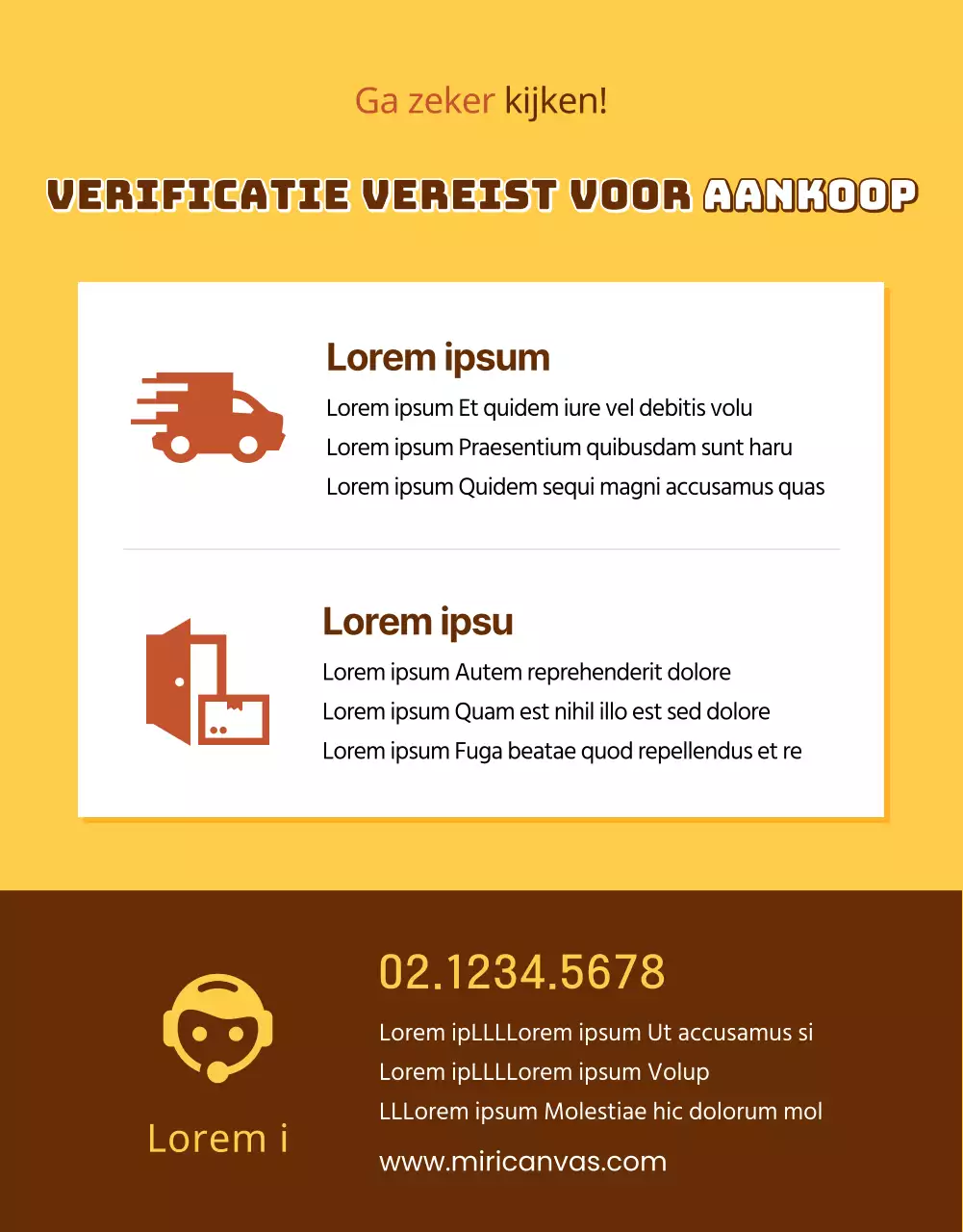 Gele en bruine kipfiletproducten promoten