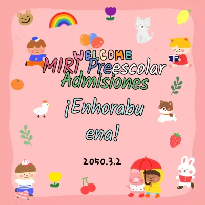 Promocione su admisión en rosa