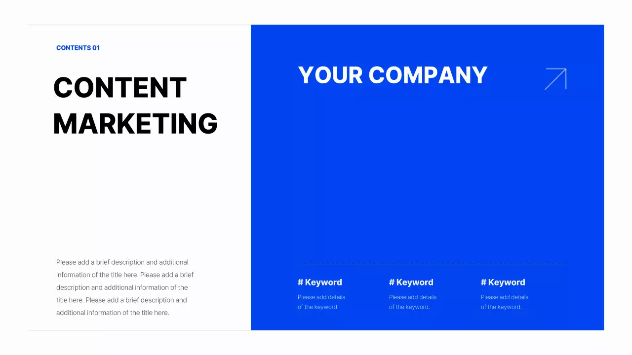 블루 모던 회사 프리젠테이션