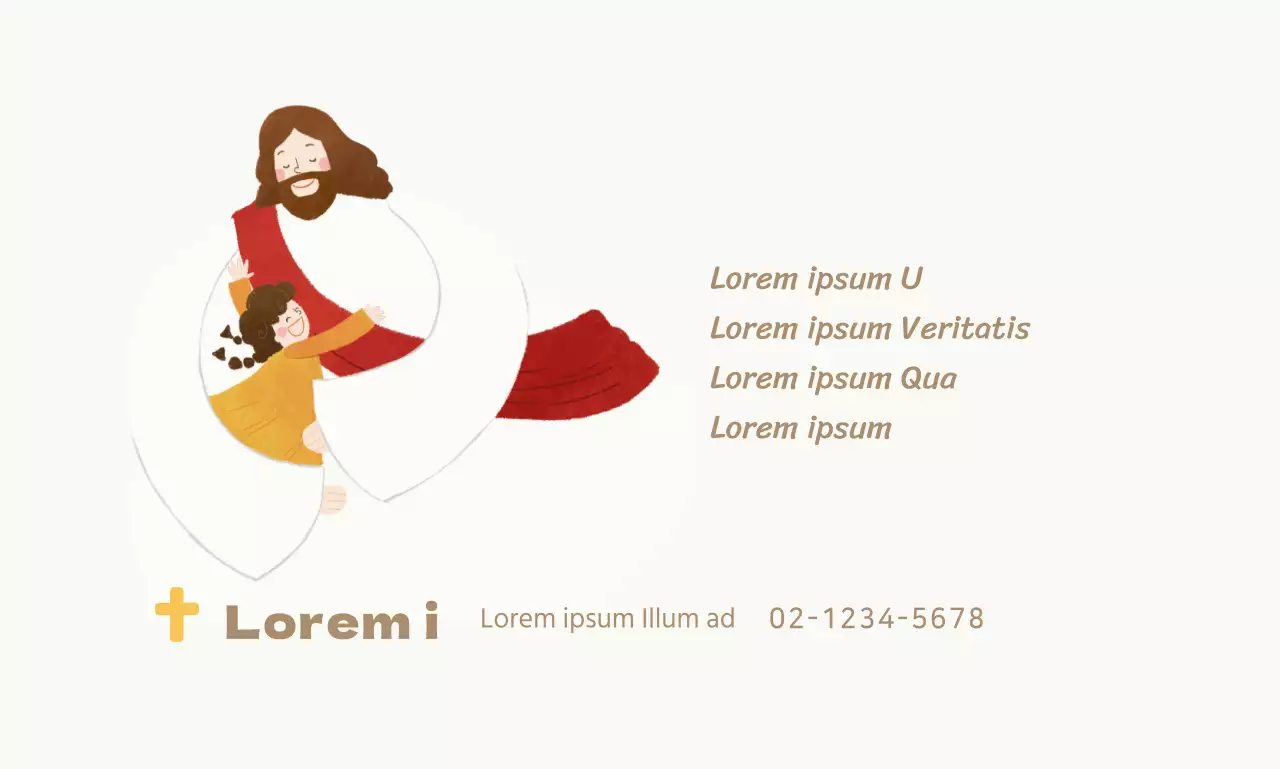 Conceito de igreja limpo e pungente com ilustrações cristãs