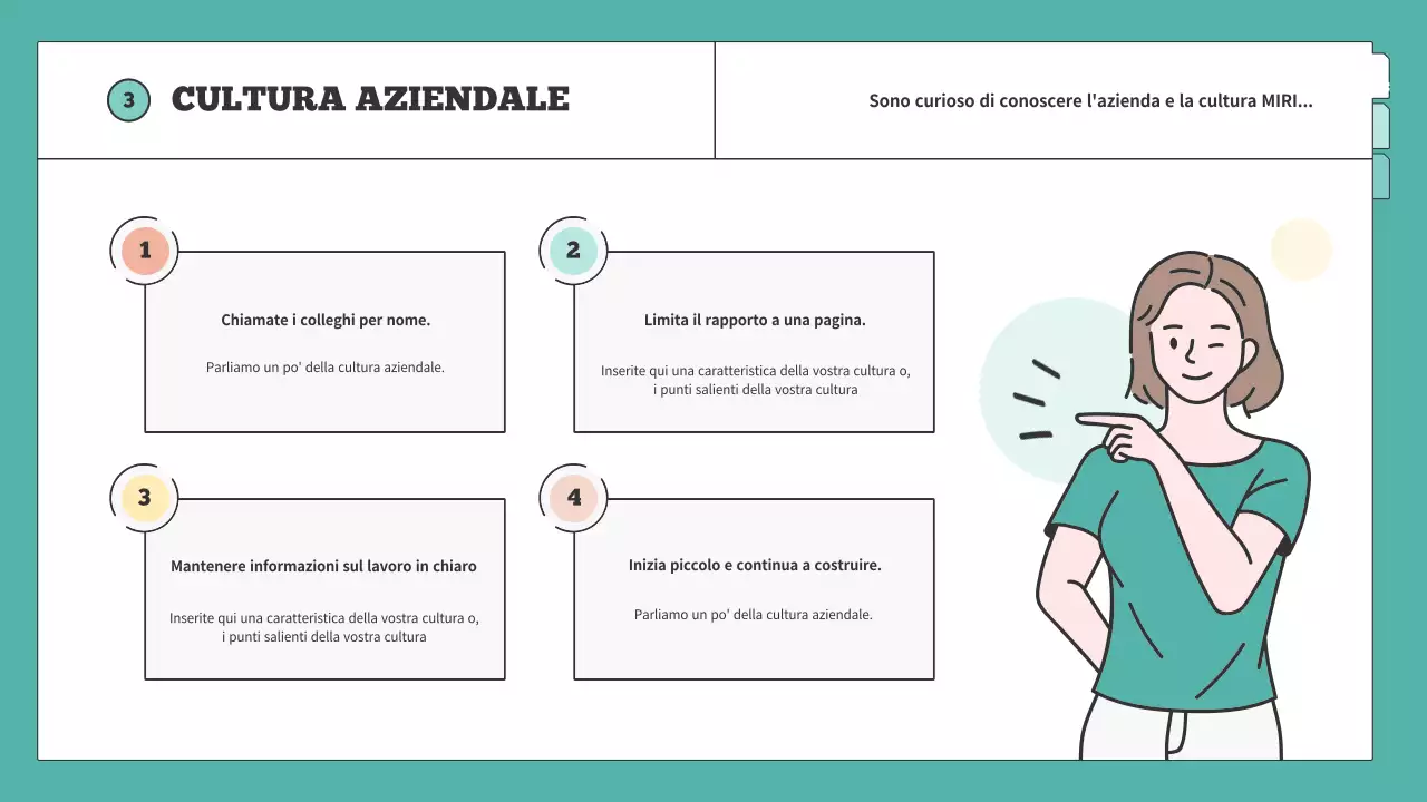 Una semplice formazione sulle risorse umane spiegata in giallo e menta
