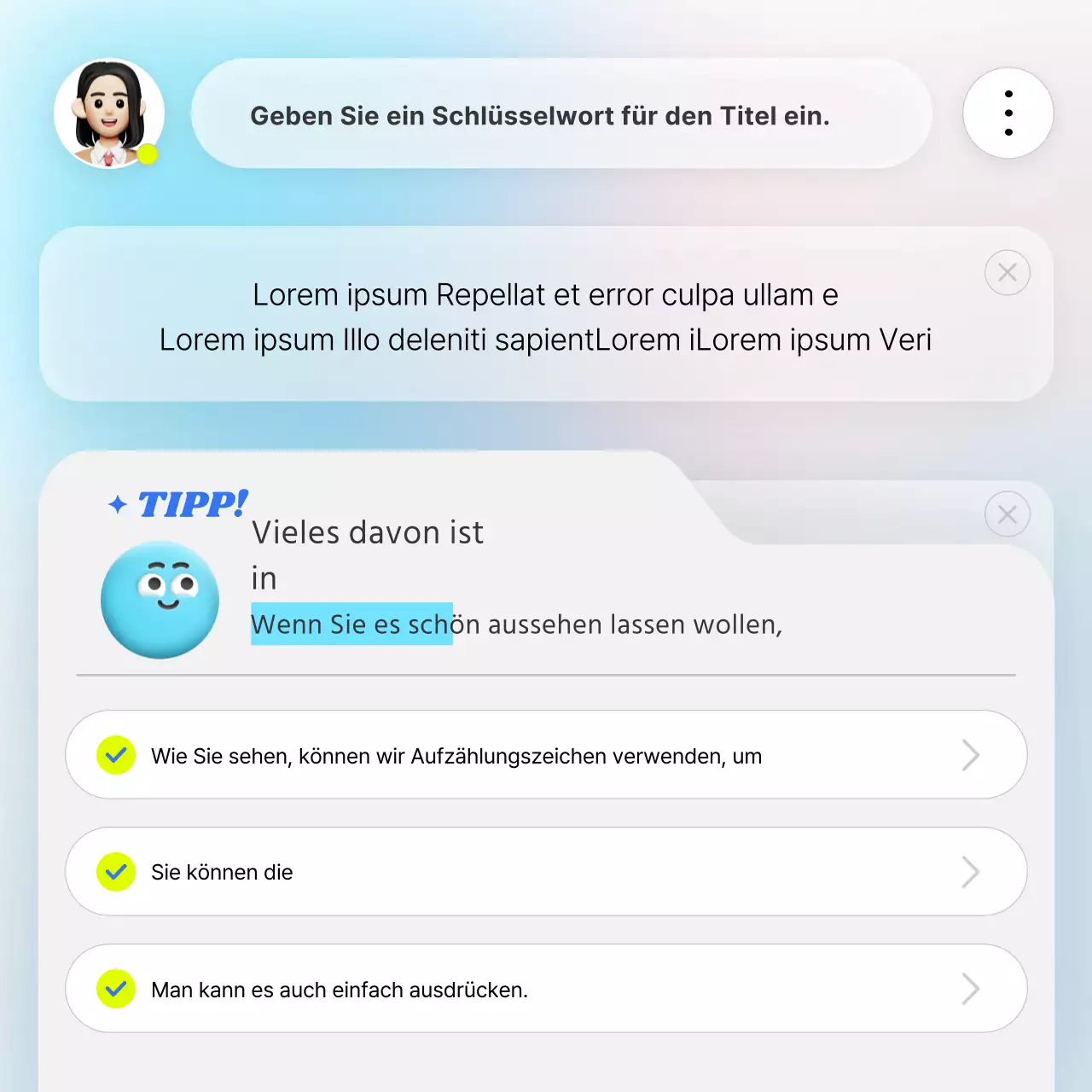 Über die weiße und hellblaue trendige Hintergrundvorlage