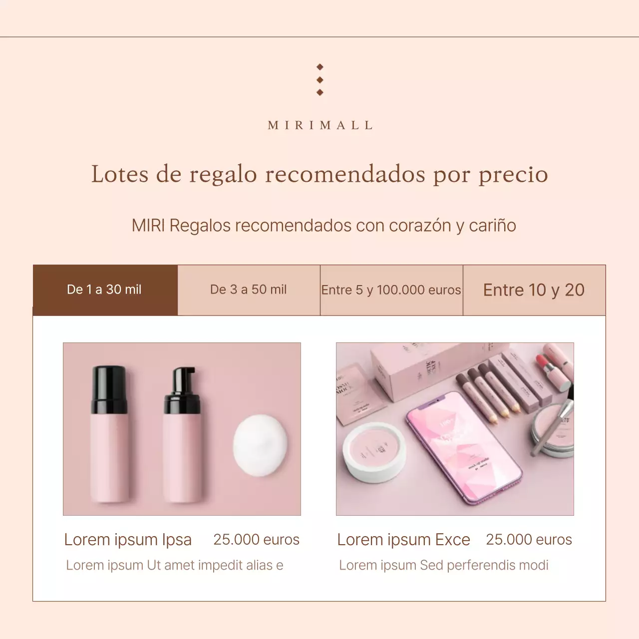 Promocione un set de regalo de moda para el Año Nuevo chino en rosa y beige