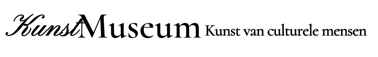 Museumlogo met stijlvol cursief concept