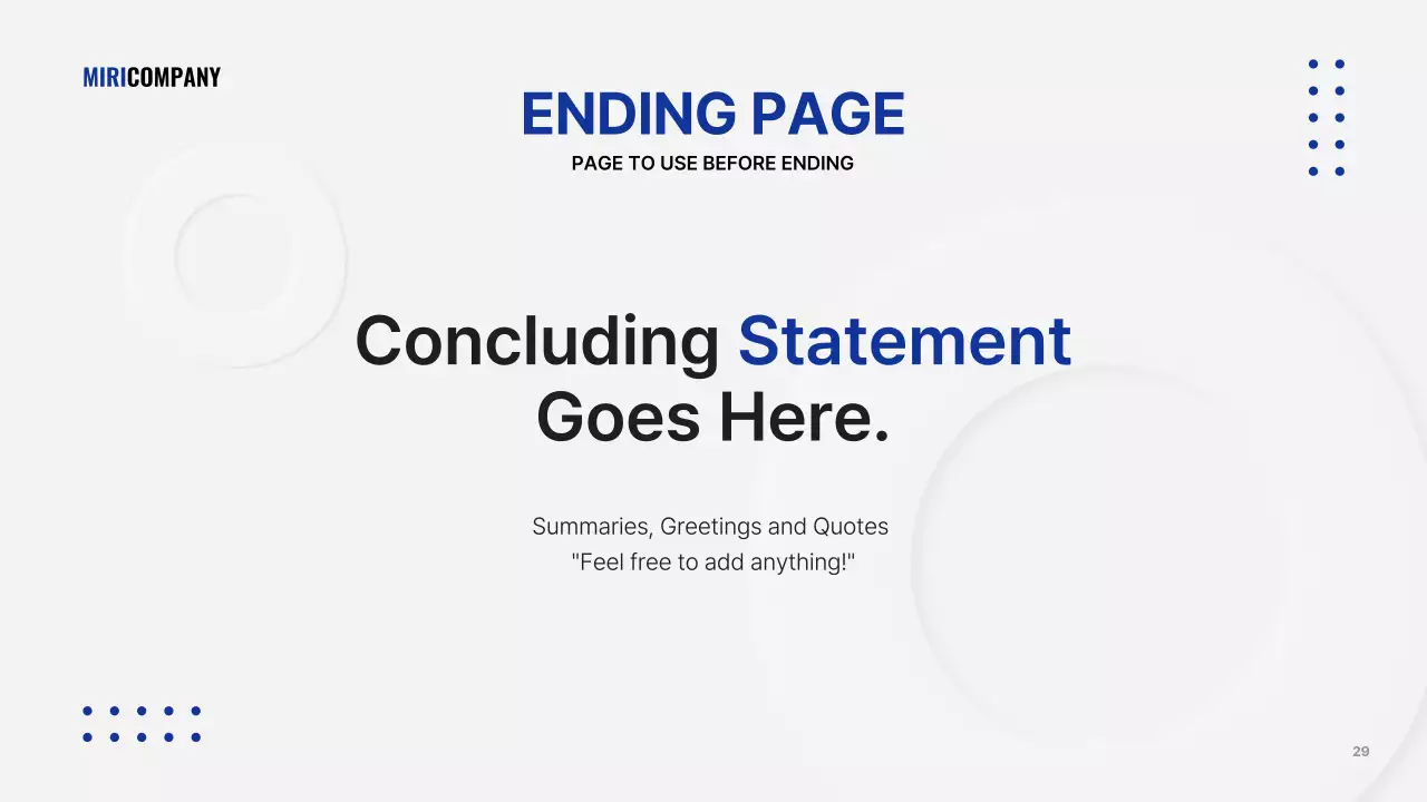 White Clean Business Presentation