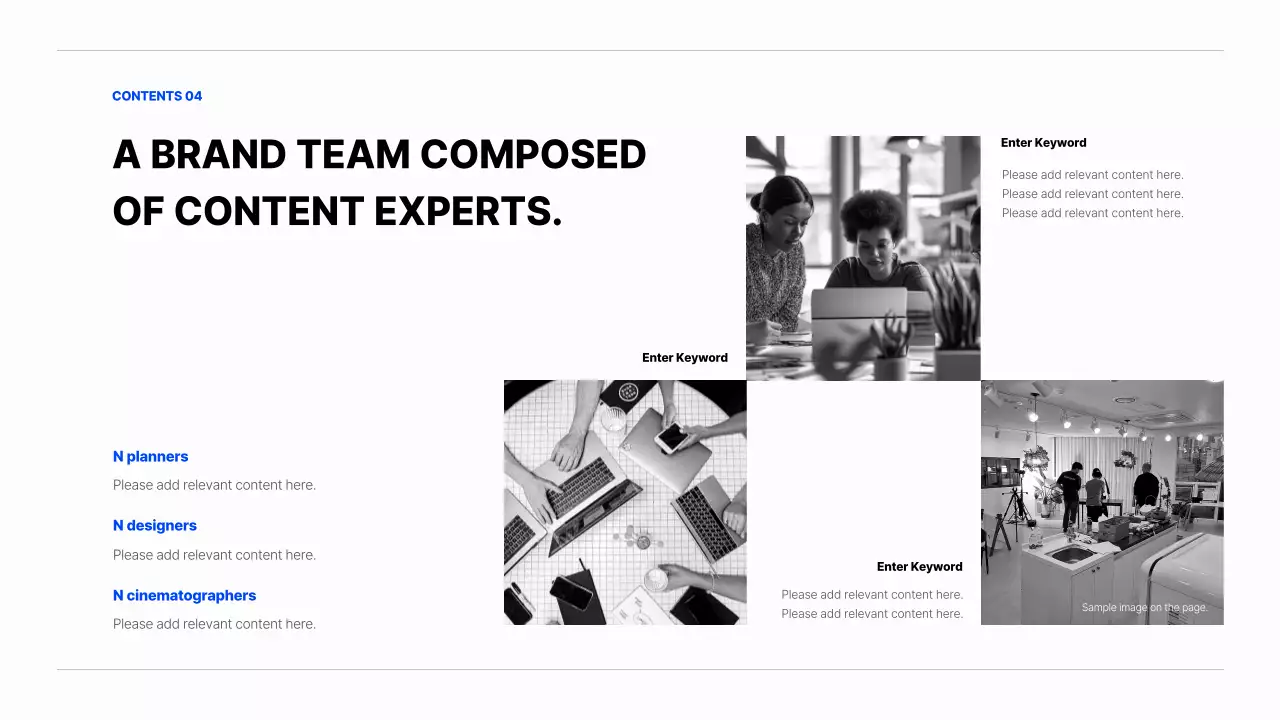 블루 모던 회사 프리젠테이션