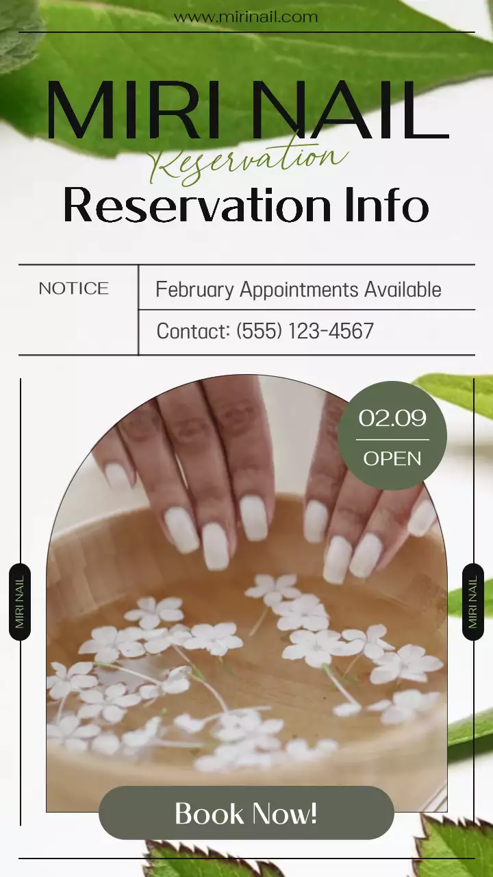 Pengumuman pemesanan alami hijau