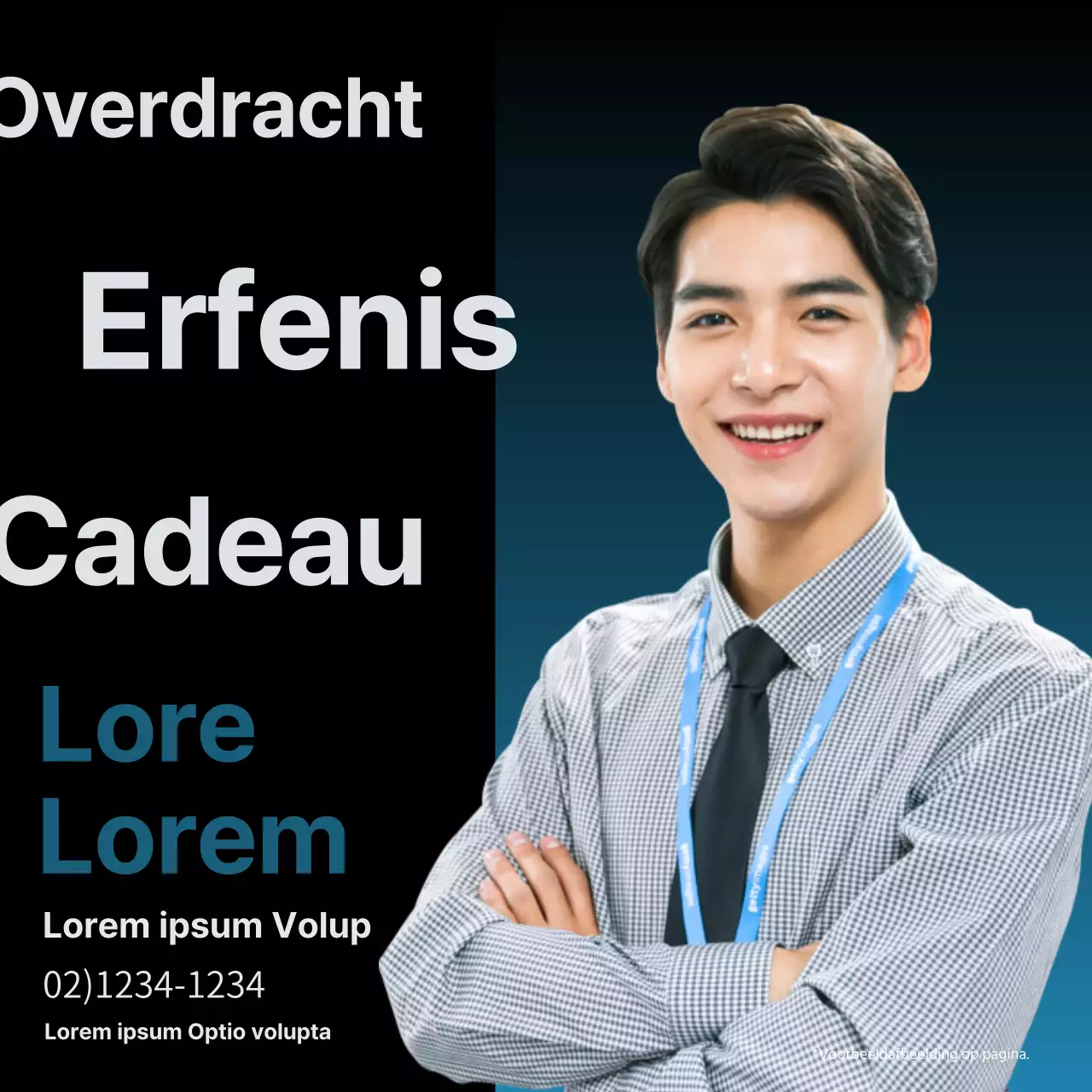 Een modern belasting- en accountantskantoor promoten in zwart en blauw