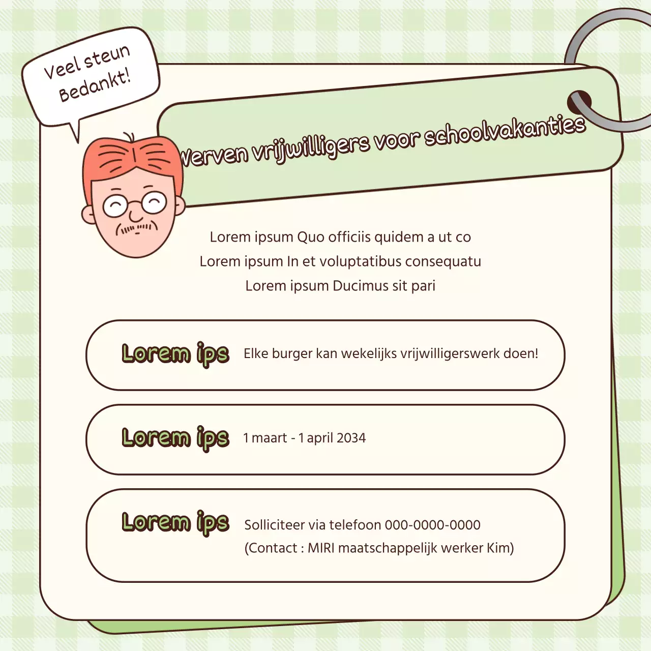 Een bericht over het oranje en ivoren welzijnscentrum