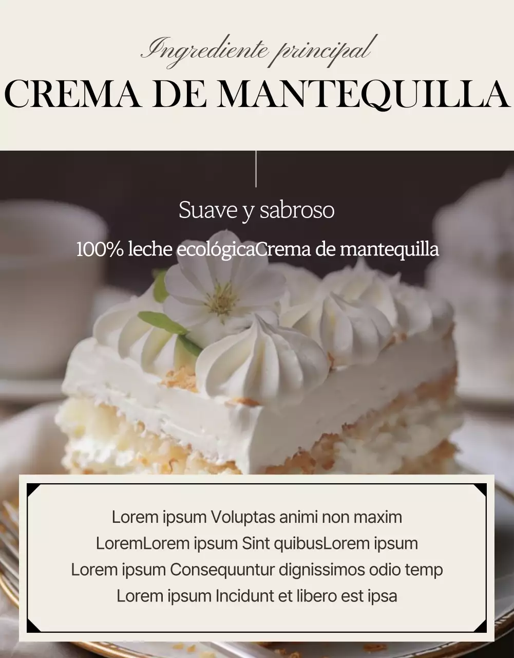 Promover una panadería moderna en beige