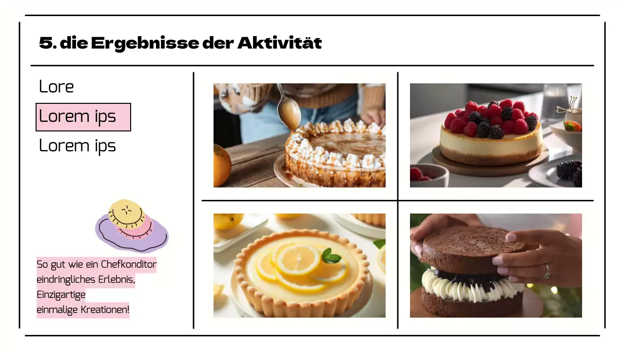 Präsentation einer schönen Jugendzentrumsaktivität in Rosa
