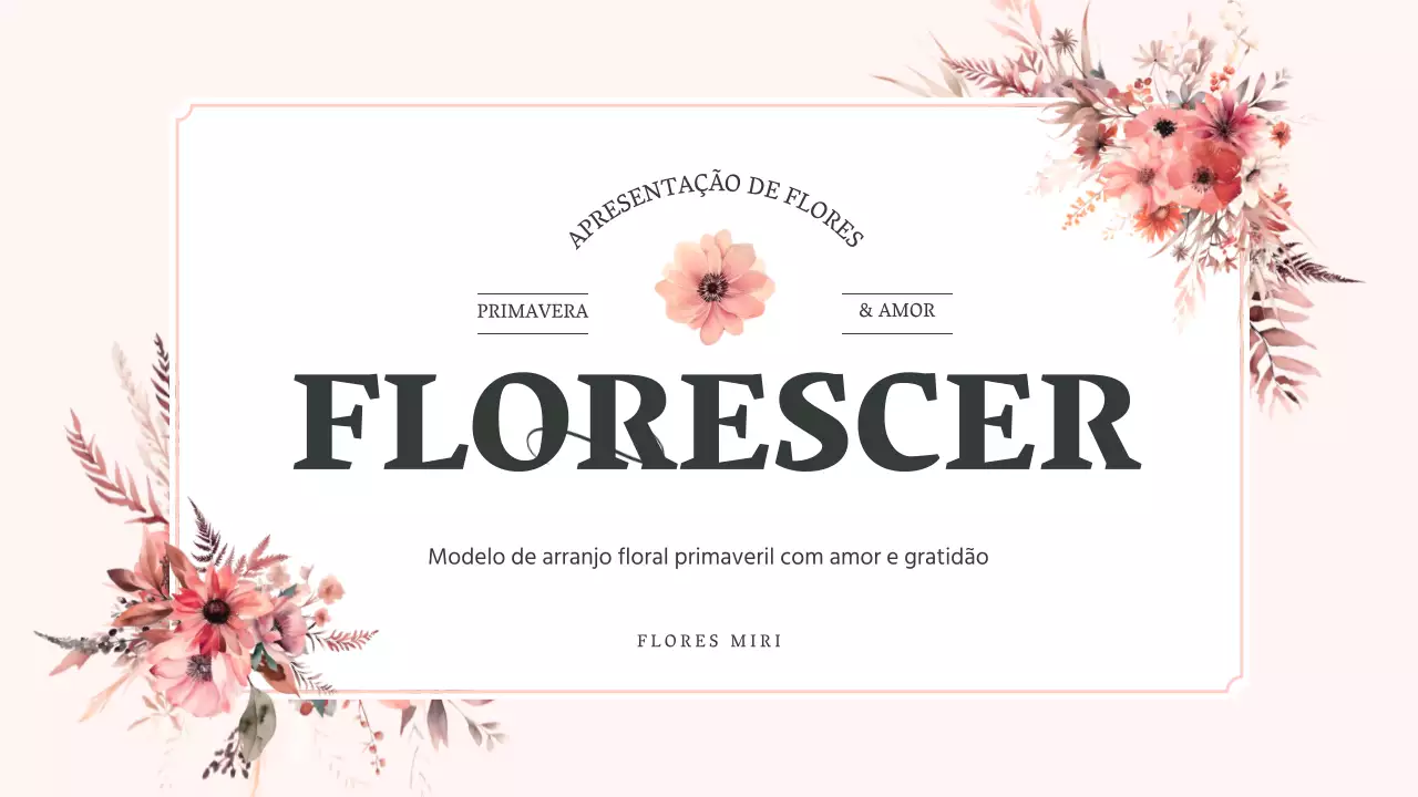 Proposta luxuosa de fundo floral em aguarela em cor-de-rosa e marfim