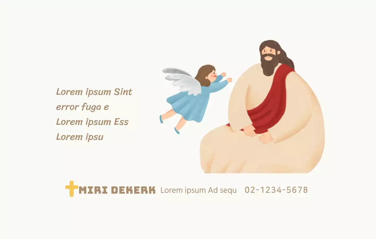 Strak en aangrijpend concept kerk met christelijke illustraties