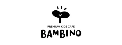 Design di un caffè per bambini con icona di un bocciolo sorridente