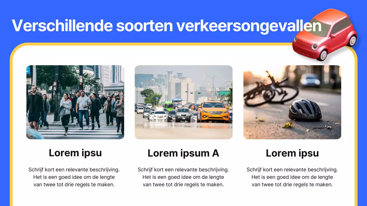 Kitscherige verkeerseducatie in blauw