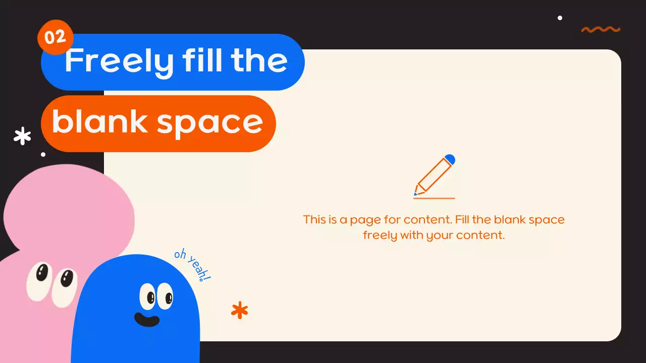 다채로운 장난스러운 템플릿 프레젠테이션