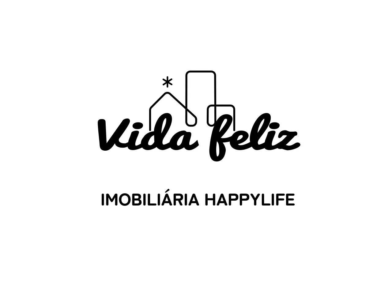 Conceito simples de imóvel com ilustrações de tirolesa
