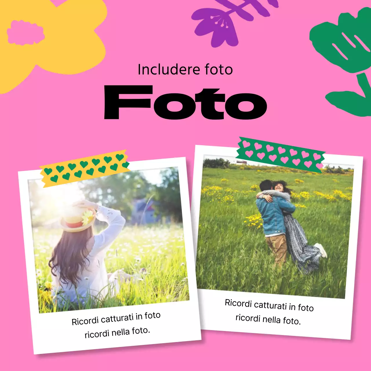 Una guida ai bei fiori primaverili in giallo e rosa