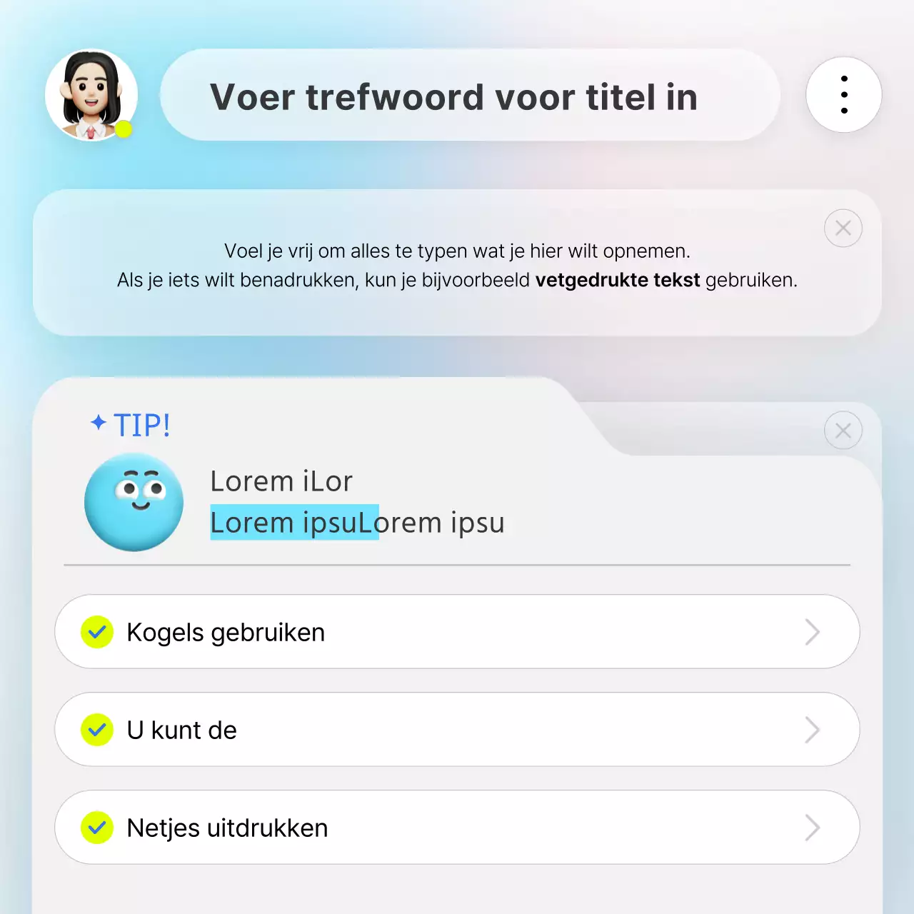 Over de witte en lichtblauwe trendy achtergrondsjabloon