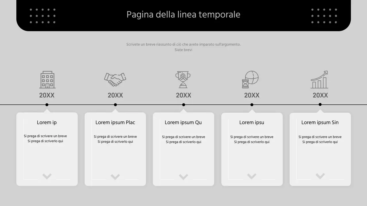 Una moderna proposta commerciale in bianco e nero