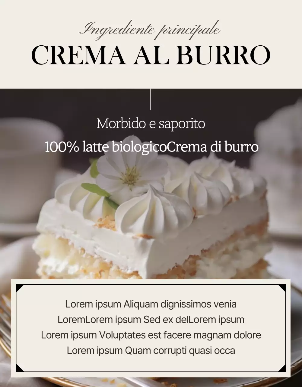 Promuovere una panetteria moderna in beige