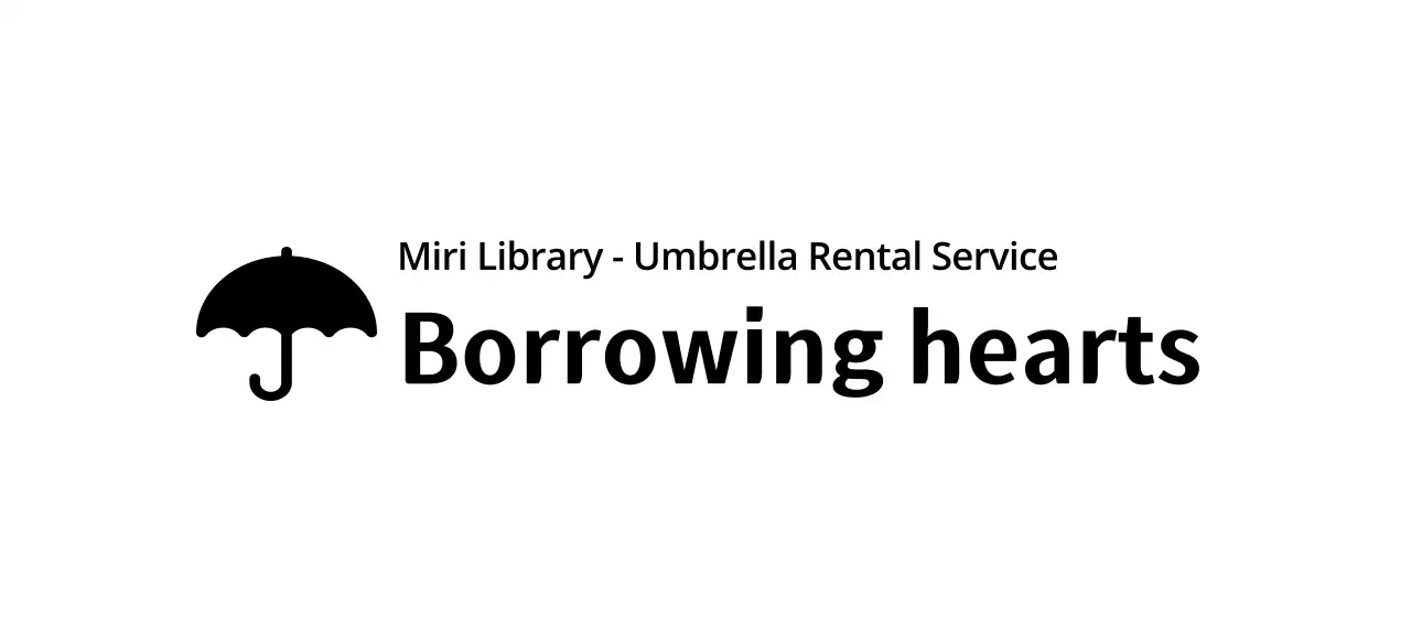 Design a rental service with an umbrella icon
