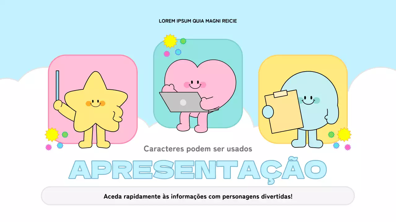 Um bonito relatório organizador de informações em azul claro e cor-de-rosa