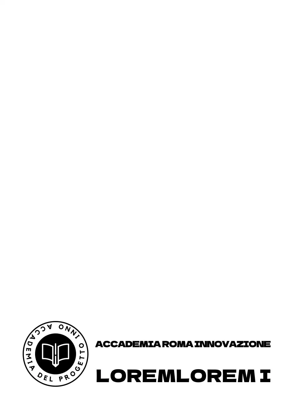 Promozione di un'agenzia di ammissione all'istruzione con un logo a simbolo circolare