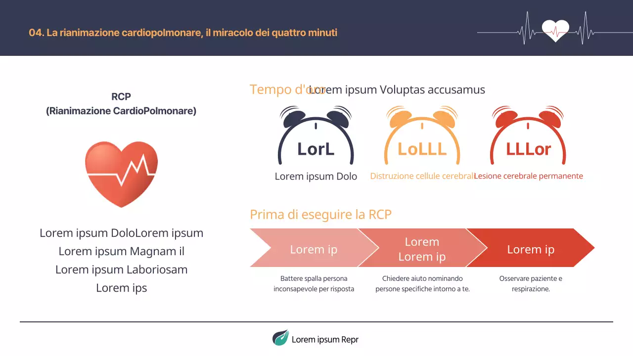 Materiale di formazione semplice sulla sicurezza antincendio in blu navy e arancione