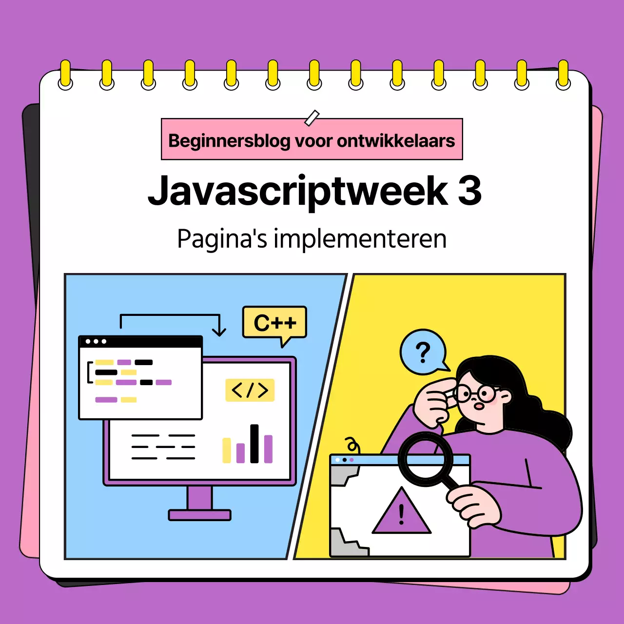 Nieuwsbrief hoofdpost met oranje en gele accenten