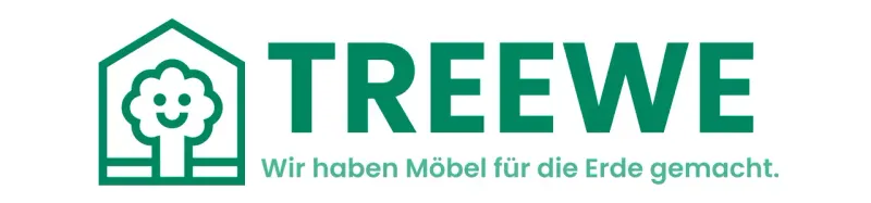 Corporate Colour Design für Möbel mit Markenlogo, das einen Baum in einem Haus zeigt