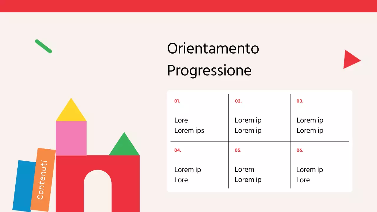 Guida al reclutamento dei bambini per l'asilo nido giallo-rosso