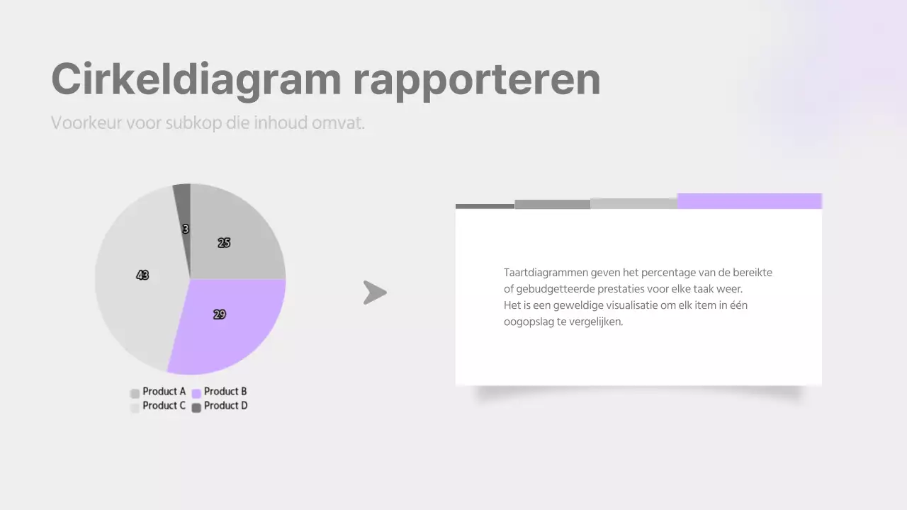 Een eenvoudig verslag in mauve en grijs