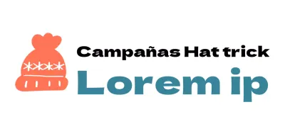 Logotipo de campaña con una simpática ilustración de un gorro de punto