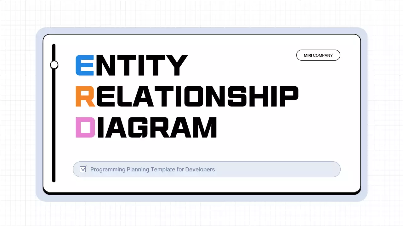 흰색의 기하학의 다이어그램 기획서