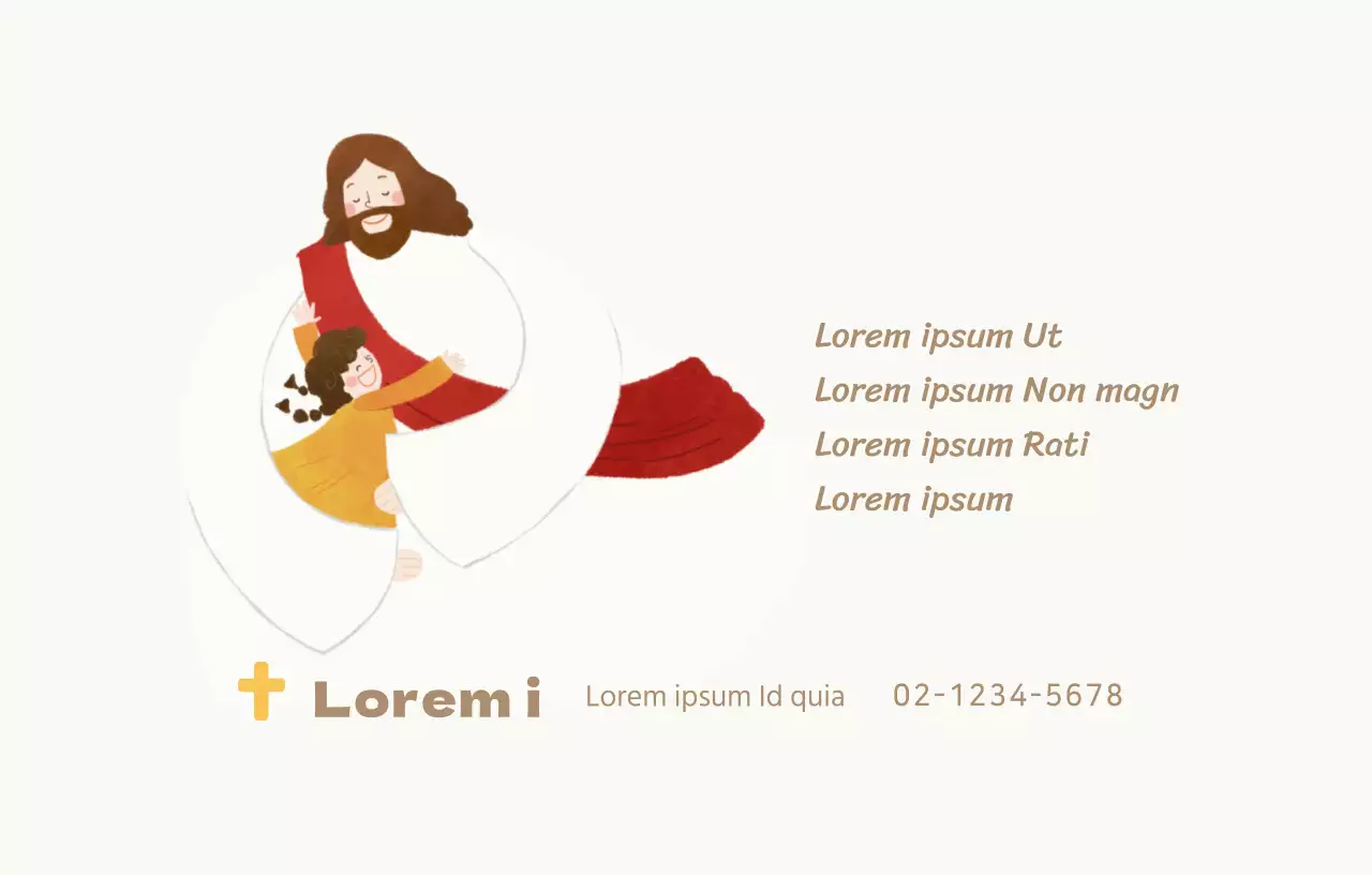 Conceito de igreja limpo e pungente com ilustrações cristãs