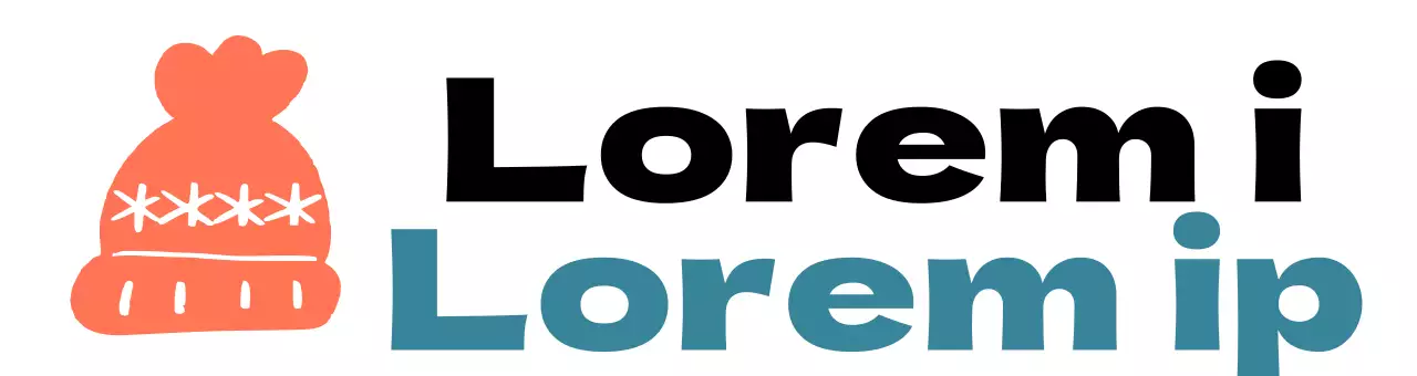 Logotipo de campaña con una simpática ilustración de un gorro de punto