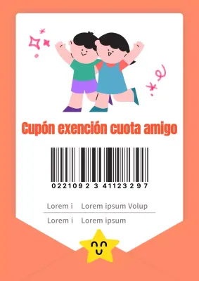 Un bonito vale naranja para recomendar a un amigo