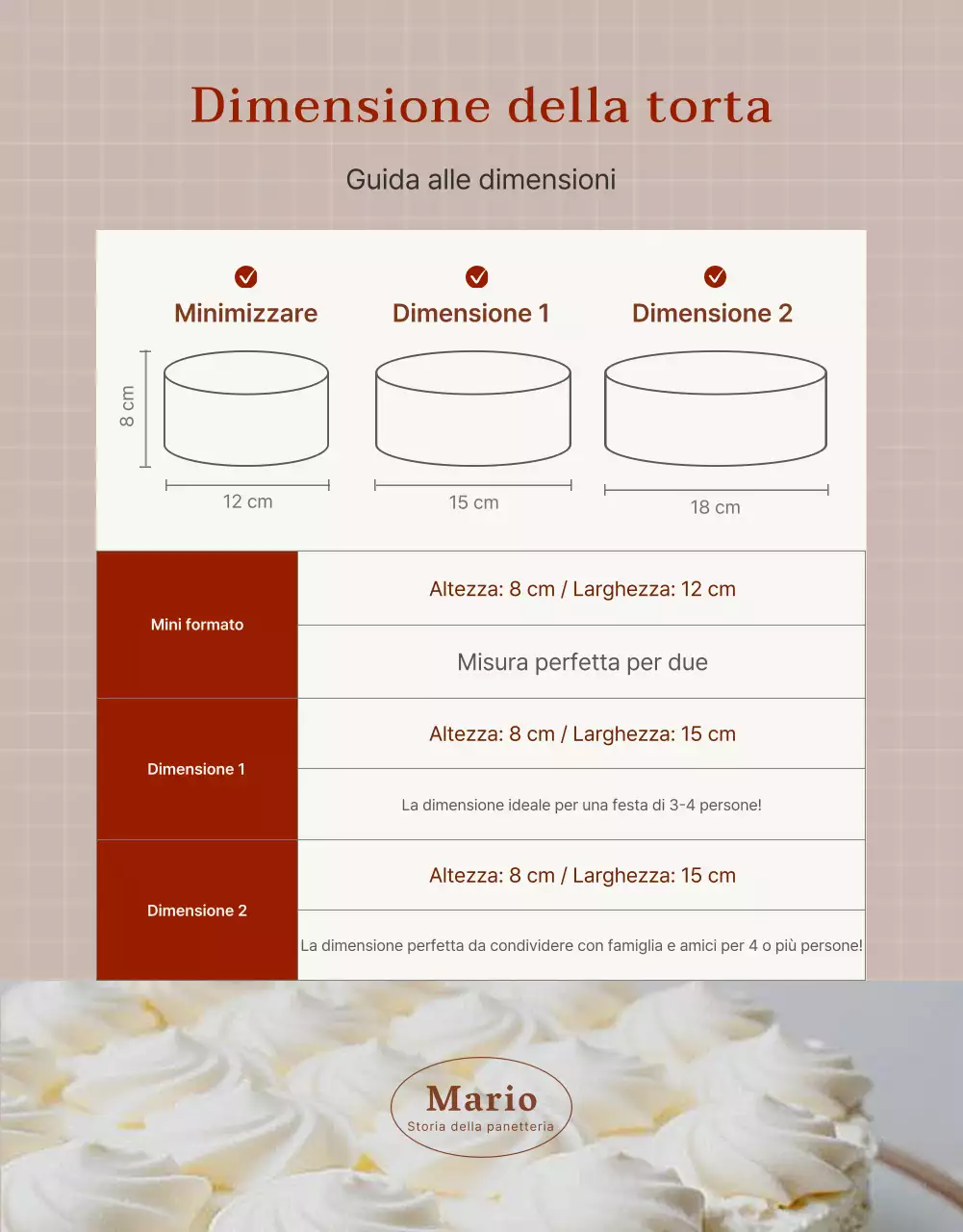 Promuovere una graziosa pasticceria in rosso e rosa