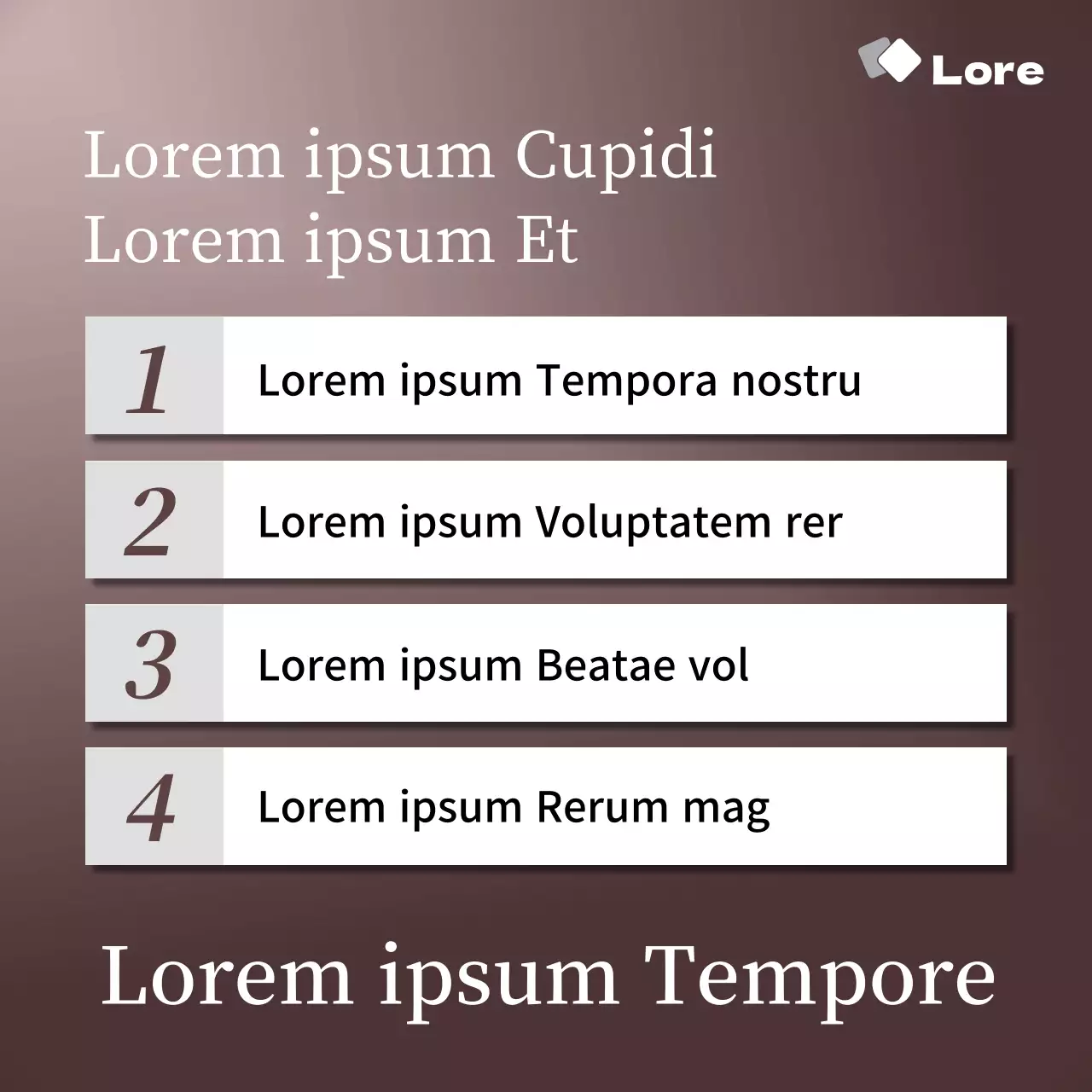 Promuovere i candidati alle elezioni in marrone e semplice