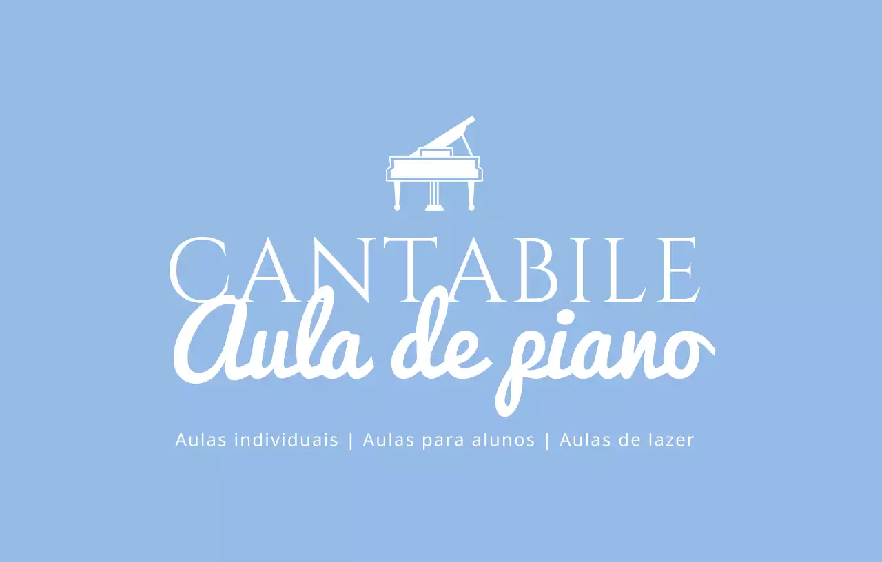 Promoção da luxuosa escola de piano de Blue