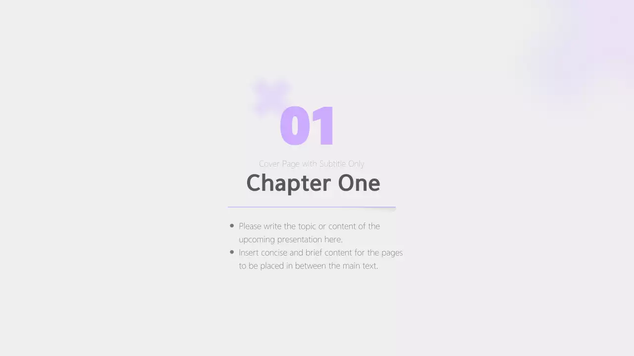 A simple report in mauve and gray