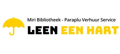 Kleurontwerp voor verhuurdiensten met een paraplu-icoon