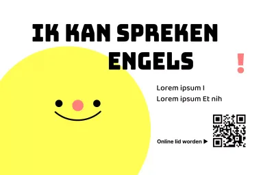 Engelstalige schoolpromotie met verschillende illustraties