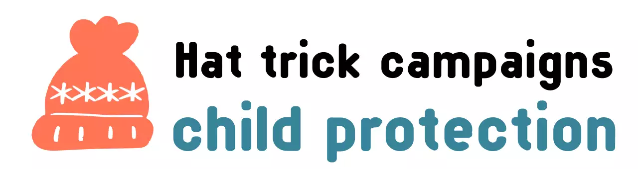 Campaign logo with a cute knitting hat illustration