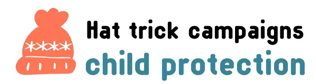 Campaign logo with a cute knitting hat illustration