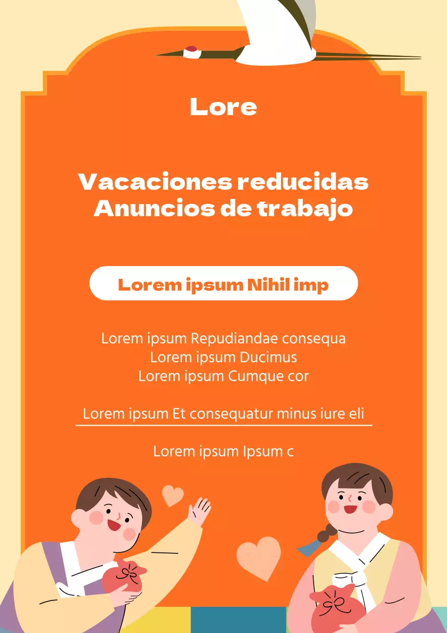 Anuncios de horarios reducidos durante las vacaciones en los tradicionales colores rojo y amarillo