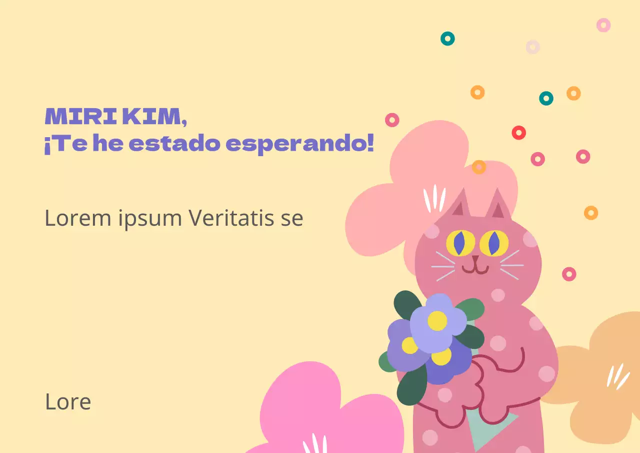 Una bonita guía de bienvenida al trabajo en marfil y rosa