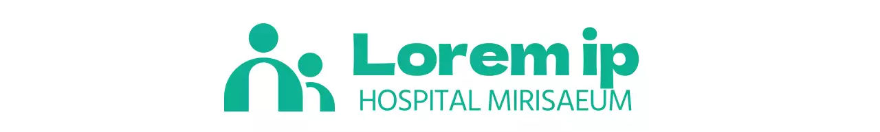 Logotipo de hospital ilustrado y sencillo